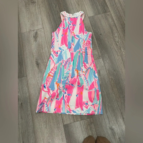 Lilly Pulitzer Lynn Out To Sea Sailboat Shift Dress Multicolor - Picture 7 of 8